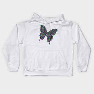 Neon Diamond Pattern Kids Hoodie